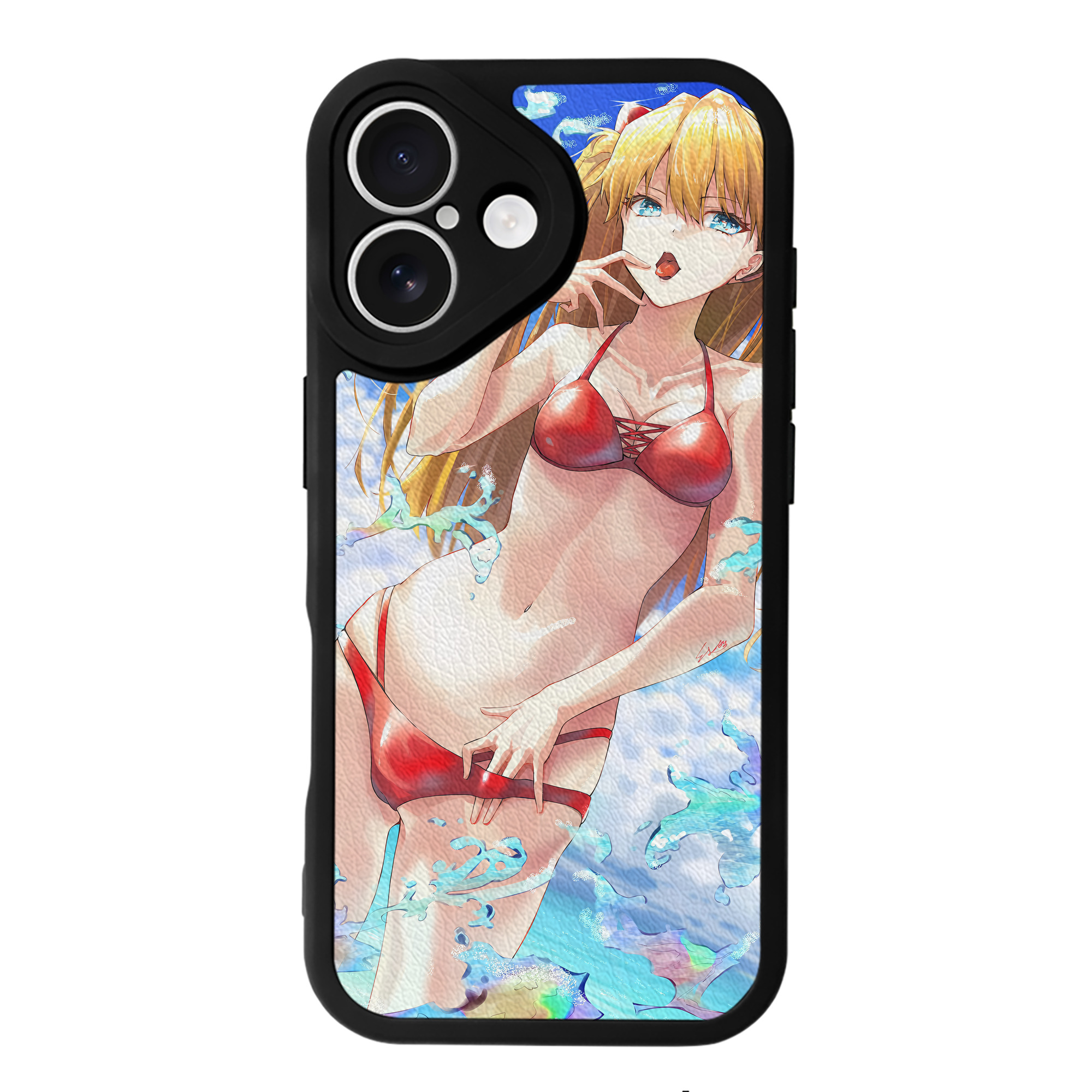 （画像用） EVA 新世紀エヴァンゲリオン 【iPhone 16シリーズ対応】シリコンスマホケース（レザー調） 材質：シリコン